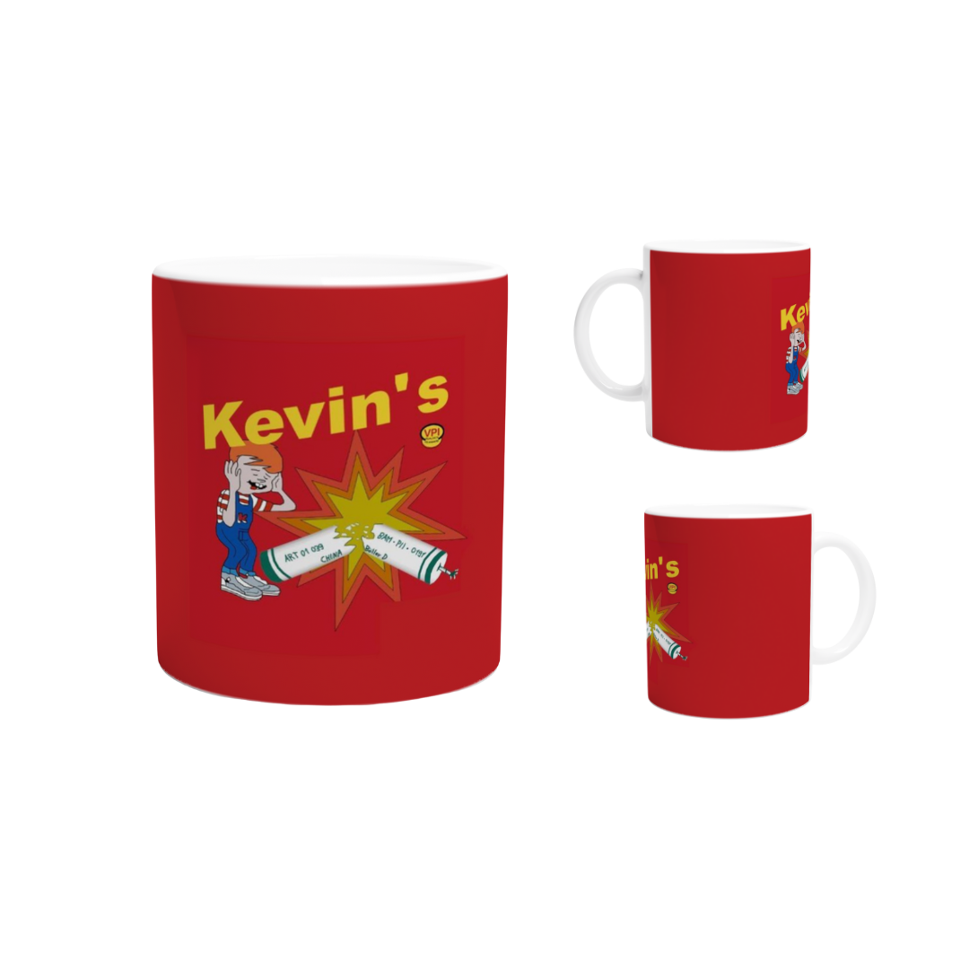Kevins Feuerwerk Label Tasse