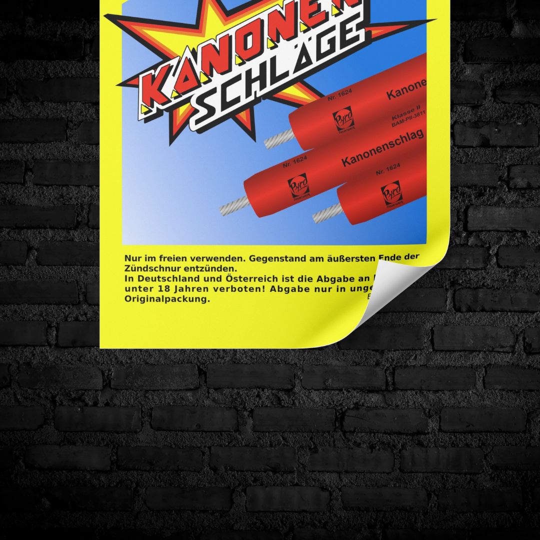 Weco Kanonenschläge Raritäten Label Poster (9552759357704)