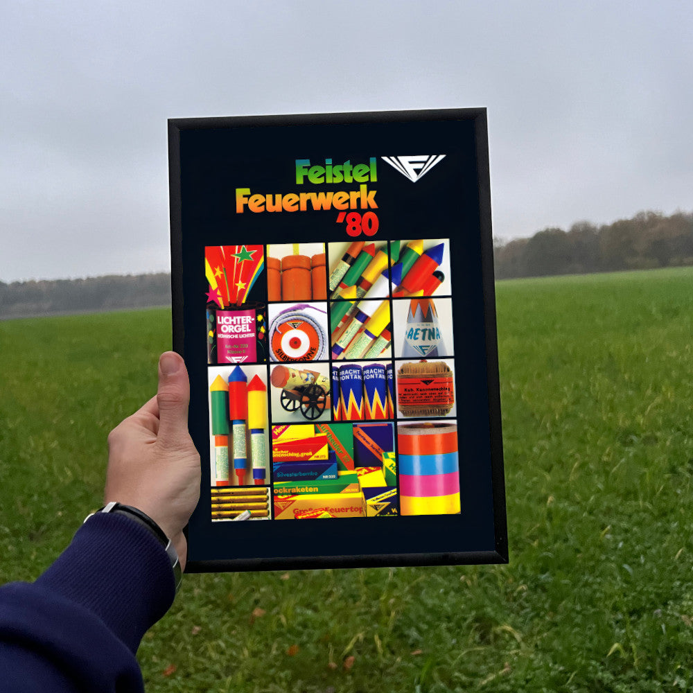 Feistel Katalog (1980) Raritäten Katalog Cover eingerahmtes Poster