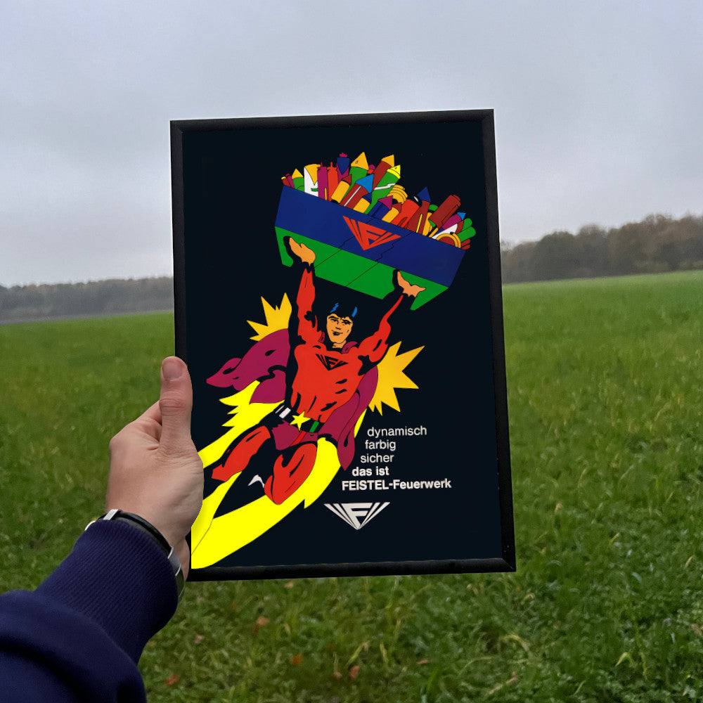 Feistel Katalog (1974) Raritäten Cover eingerahmtes Poster