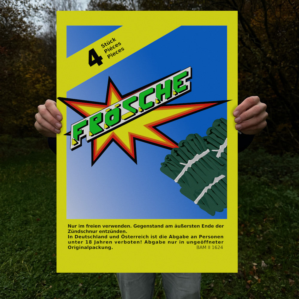 Weco Knallfrösche Raritäten Label Poster (9552690053384)