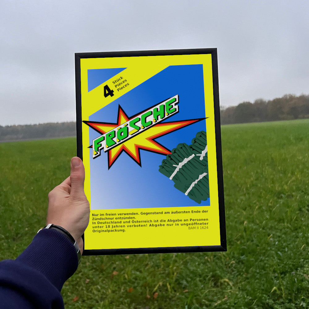Weco Knallfrösche Raritäten eingerahmtes Poster (9552758374664)