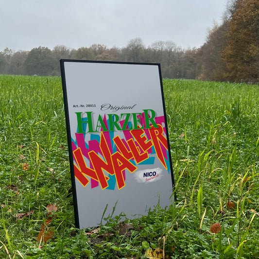 Nico Feuerwerk Harzer Knaller Raritäten Label eingrahmtes Poster (9564106391816)