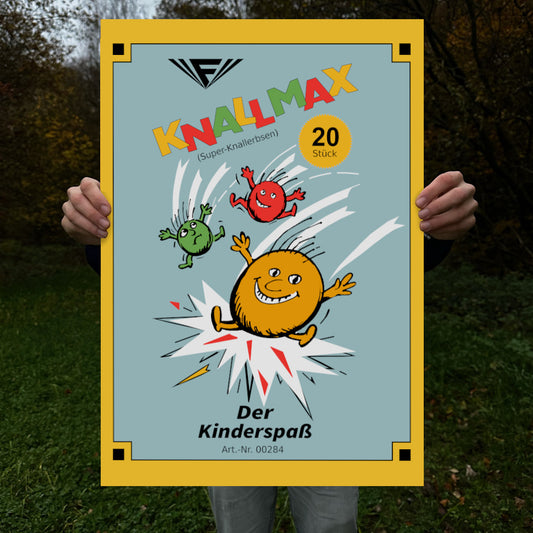 Feistel Knallmax Raritäten Label Poster