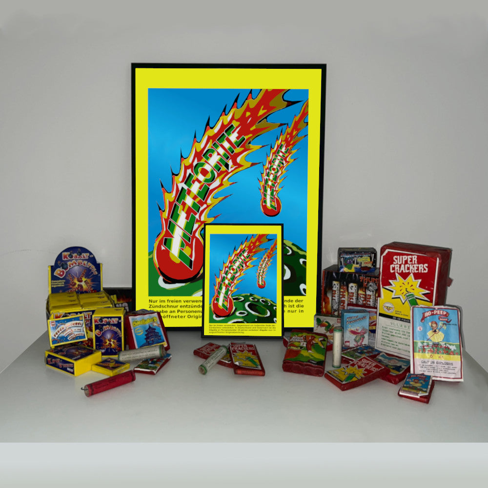 Weco Meteorite Raritäten eingerahmtes Poster (9552781934856)