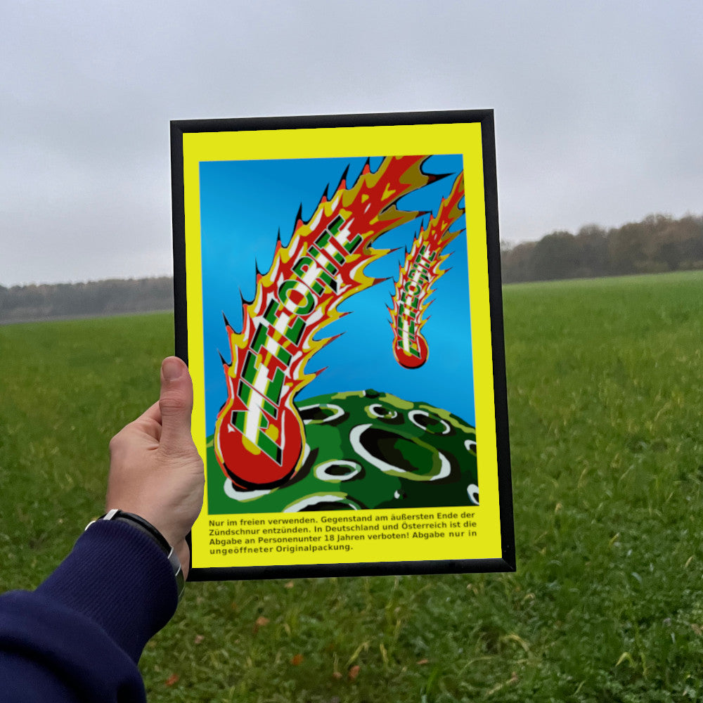 Weco Meteorite Raritäten eingerahmtes Poster (9552781934856)