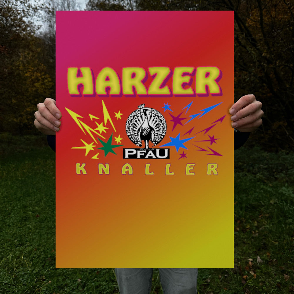 Pfau Harzer Knaller Raritäten Label Poster (9555302908168)