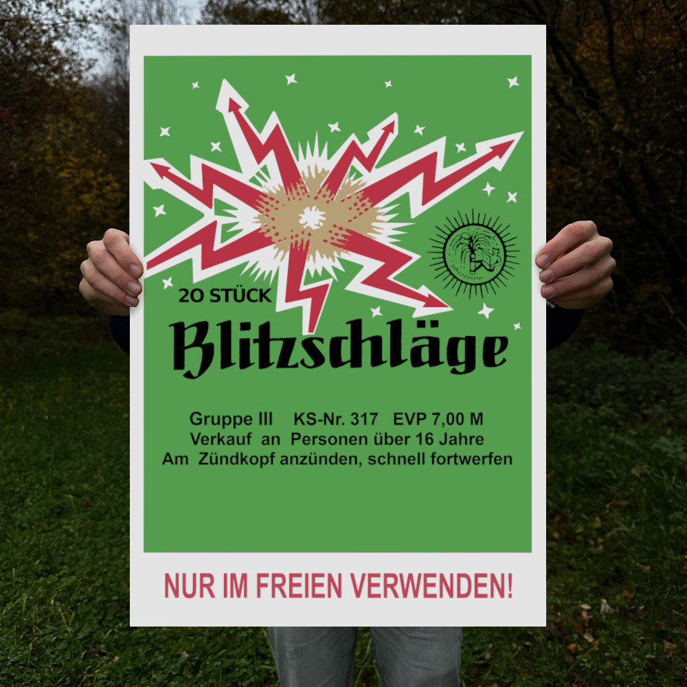 Silberhütte Blitzschläge Raritäten Label Poster (9564366569736)