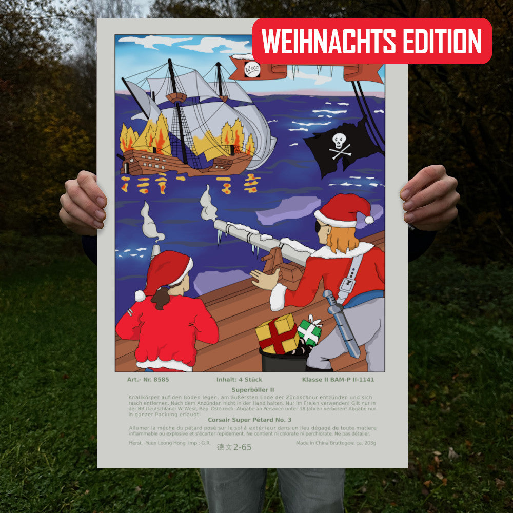 Weco Corsair (XMAS EDITION) Raritäten Label Poster