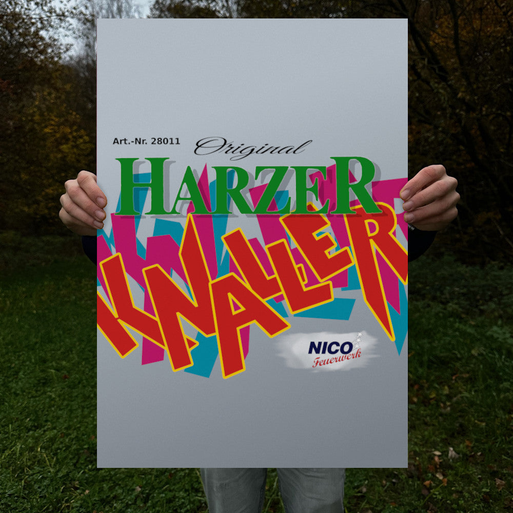 Nico Feuerwerk Harzer Knaller Raritäten Label Poster (9564102295816)
