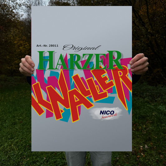Nico Feuerwerk Harzer Knaller Raritäten Label Poster (9564102295816)
