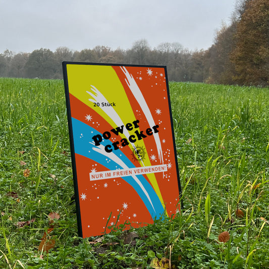 Silberhütte Powercracker Raritäten Label eingerahmtes Poster (9564260892936)