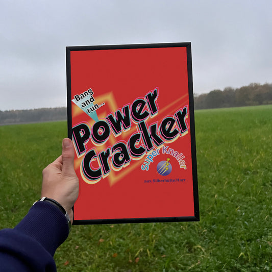 Silberhütte Powercracker Raritäten Label Poster (9564277047560)