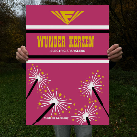 Feistel Wunderkerzen Raritäten Label Poster